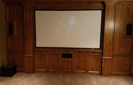 Residential Theater Final Install West Des Moines