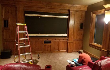 Residential Theater Install West Des Moines