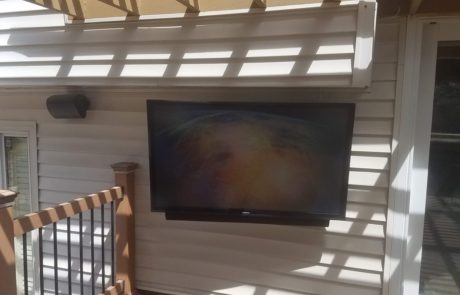Sunbrite outdoor tv install with soundbar